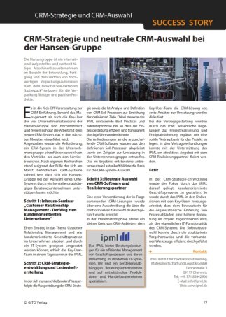 Success Story: CRM-Strategie und neutrale CRM-Auswahl bei der Hansen-Gruppe