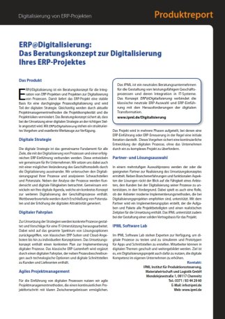 Bild - Fachbeitrag: ERP@Digitalisierung zur Digitalisierung Ihres ERP-Projektes